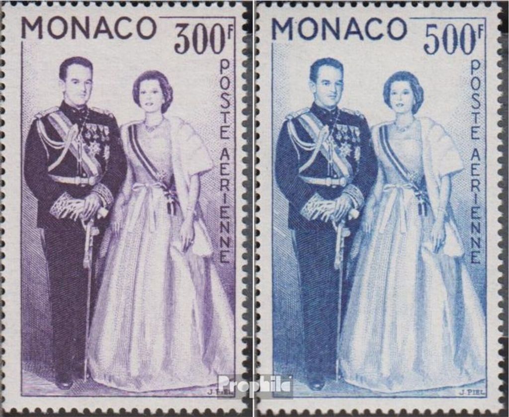 Briefmarken Monaco 1959 Mi 603-604 (kompl.Ausg.) postfrisch Fürsten