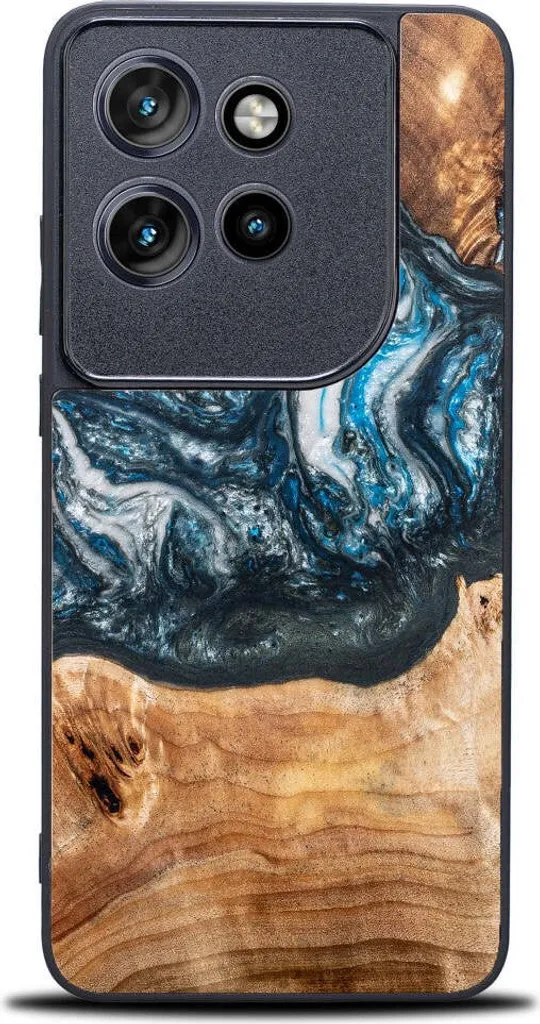 Bewood Unique Earth Cover: Eleganza in Legno per Motorola Edge 50 Neo