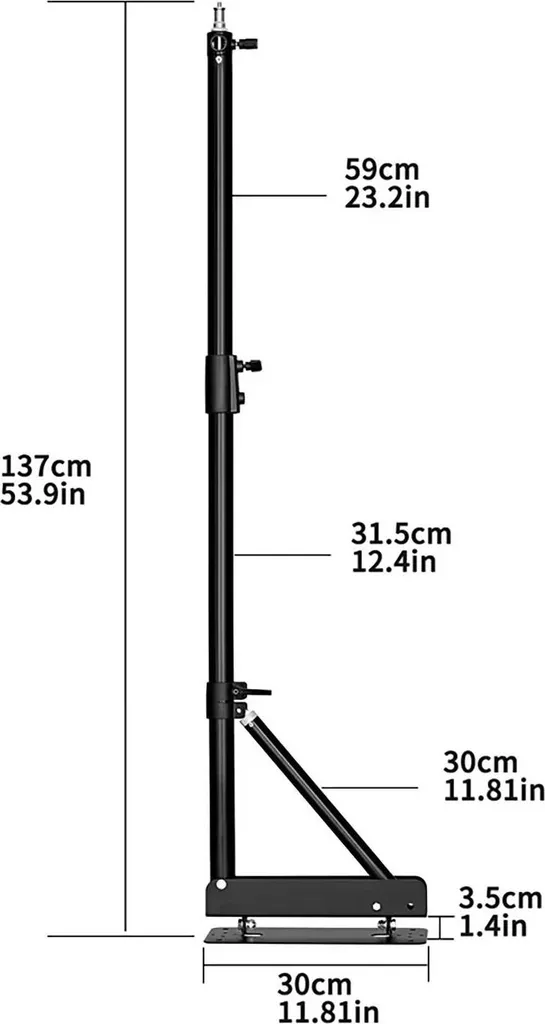 Support mural articulé 135 cm orientable pour écran et moniteur PC - 2
