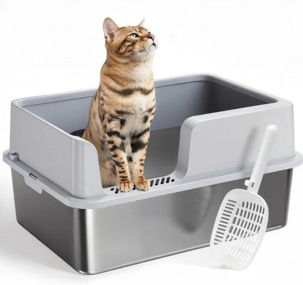 Parc intérieur pour chat XXL en Inox : Idéal pour convalescence et repos