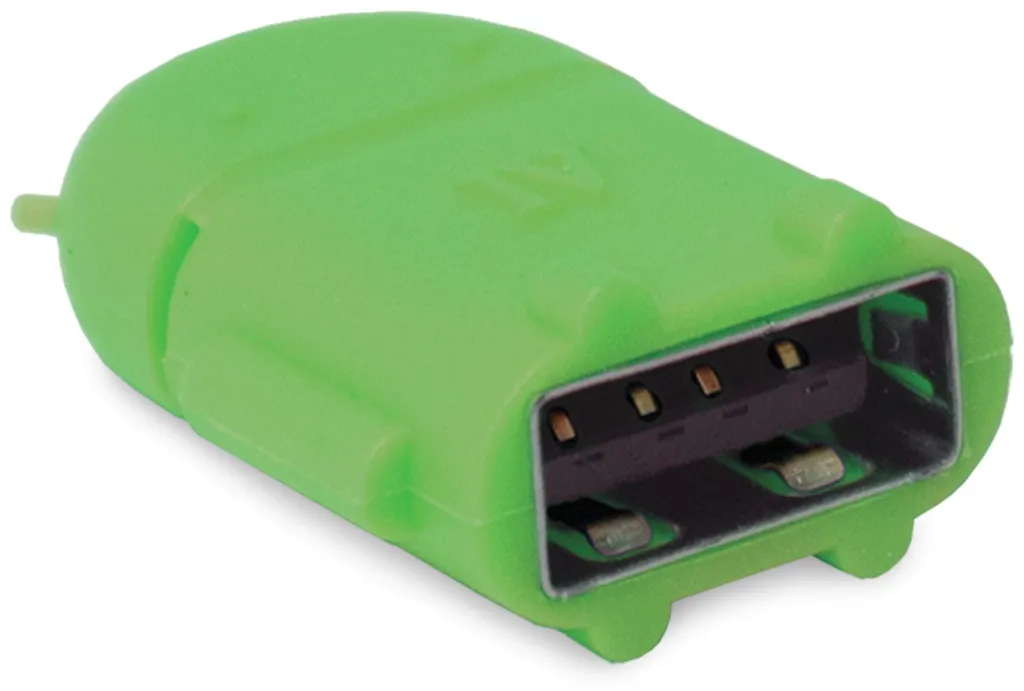 Adaptateur OTG Micro-B vers USB A 2.0 Vert Android Connectivité Max - 2