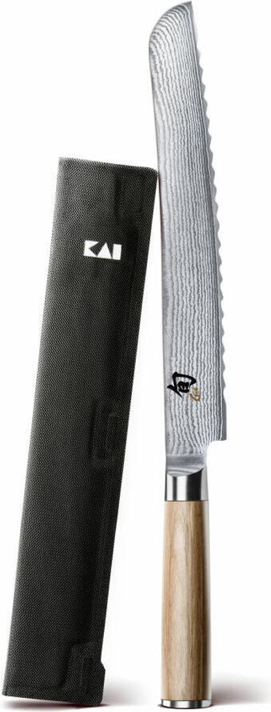 Kai Shun Classic White Set, 2-tlg., Brotmesser, Messer, Blade Guard Klingenschutz, DM0705W-W24