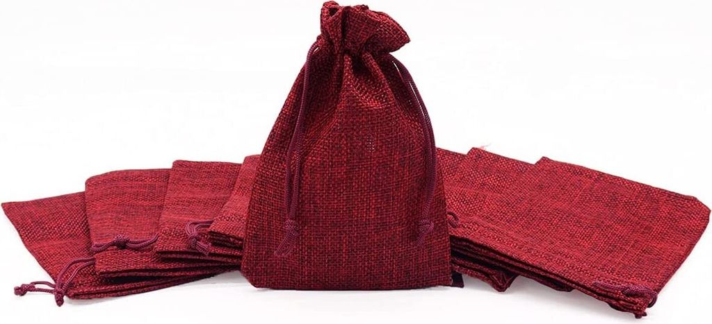 30 Stück 15*20cm Jutesäckchen, Jute Beutel mit Kordelzug, Produktbild 2