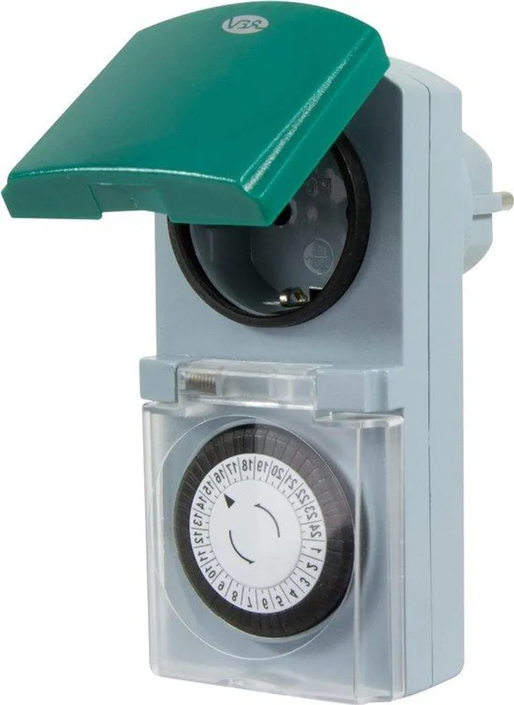 Horloge d'extérieur mécanique analogique 1 pièce pour jardin et terrasse