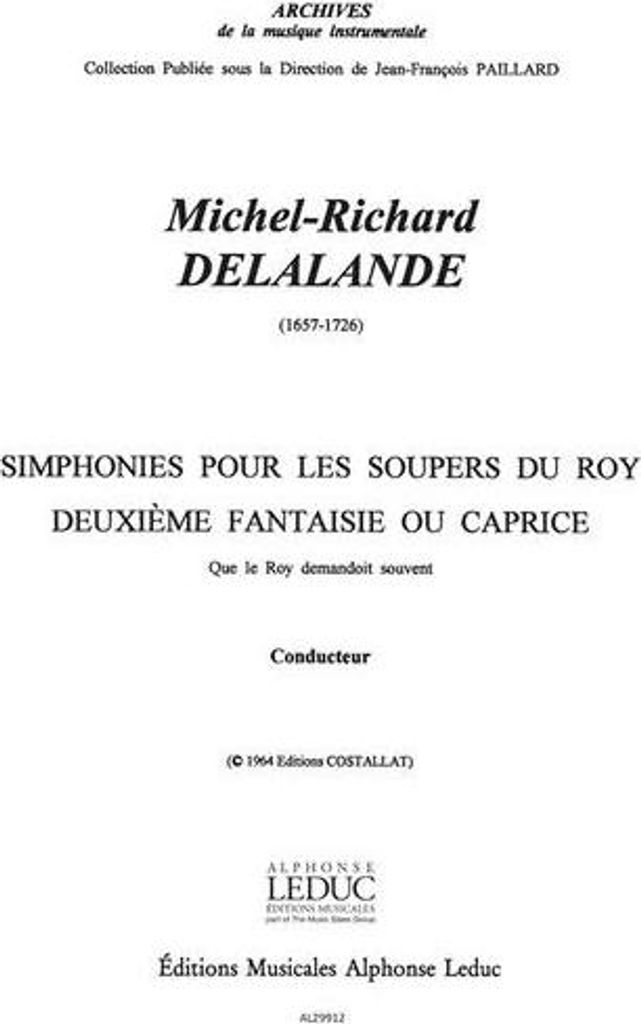 Caprice no.2 des Symphonyes pour les soupers du roypour orchestre de chambre