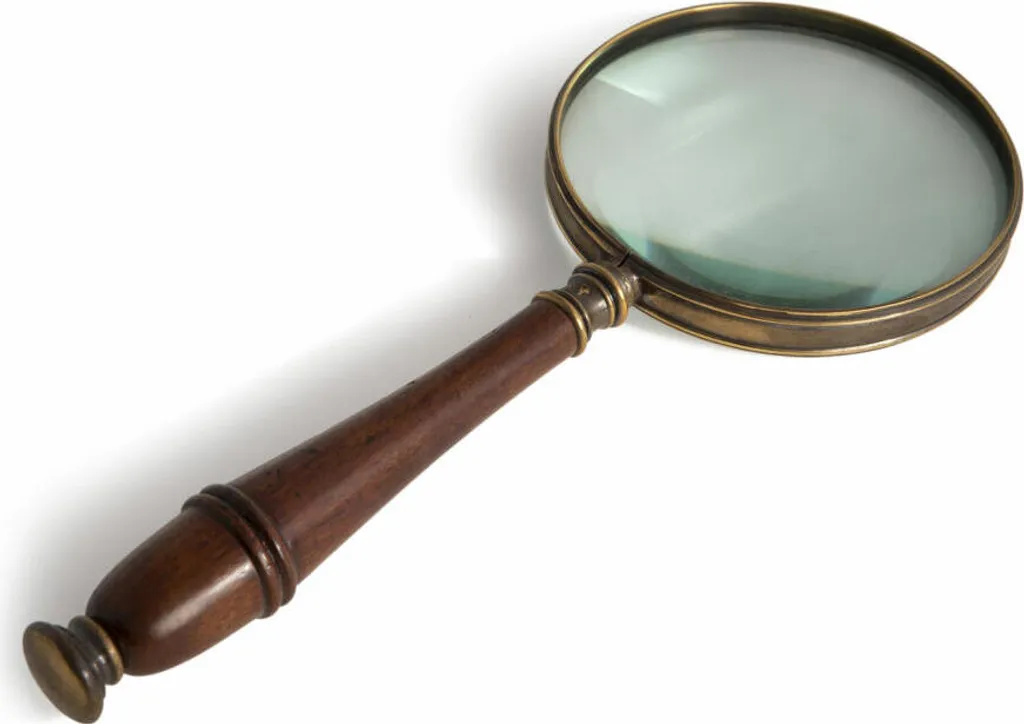 Loupe en Verre et Laiton Bronzé AC099B - Finition Artisanale Vintage