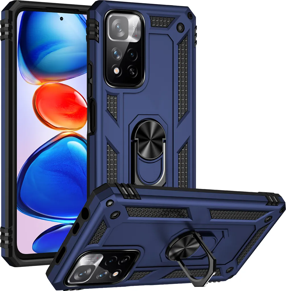 Custodia Xiaomi Redmi Note 11 Pro Robusta Blu - Protezione Militare