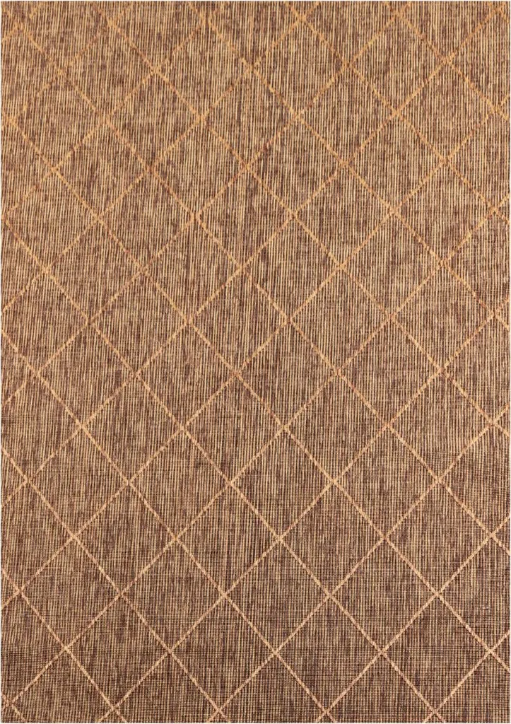 Tapis ZAGORA 120x170 cm cuivre : robuste, anti-UV et facile d'entretien