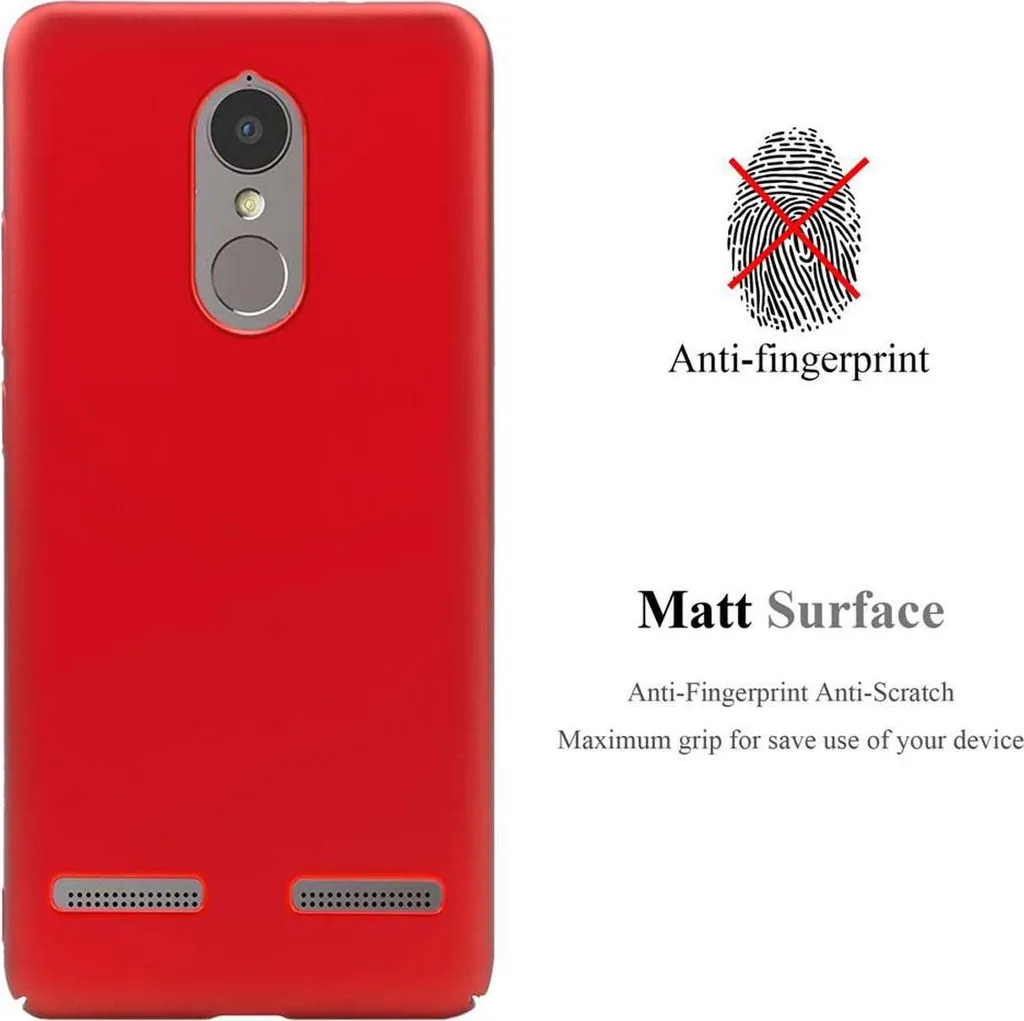 Cadorabo Cover Rigida Per Lenovo K6 / K6 Power – Guscio Sottile Effetto Metallizzato Argento, Protezione Antiurto, Bordo Rialzato - 4