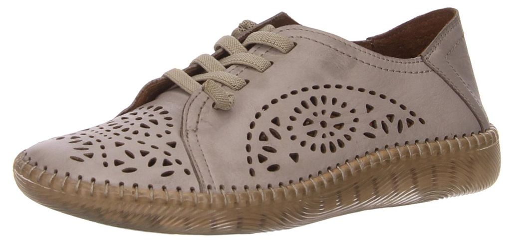 Manitu Slipper durchbrochen in grau, Gr. 38 Produktbild 