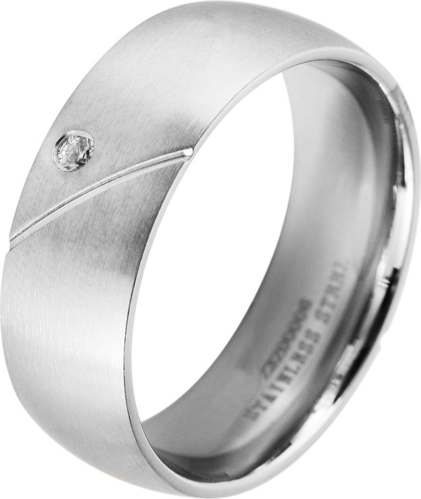 Akzent Partnerringe-Ring aus Edelstahl