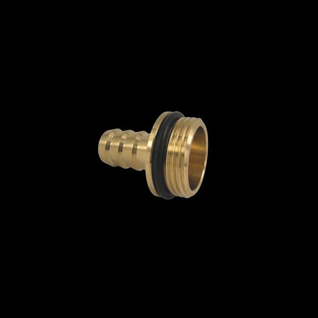 AquaCraft Schlauchverschraubung 1001000068 mit Dichtring, 1" x Tülle 19mm, messing