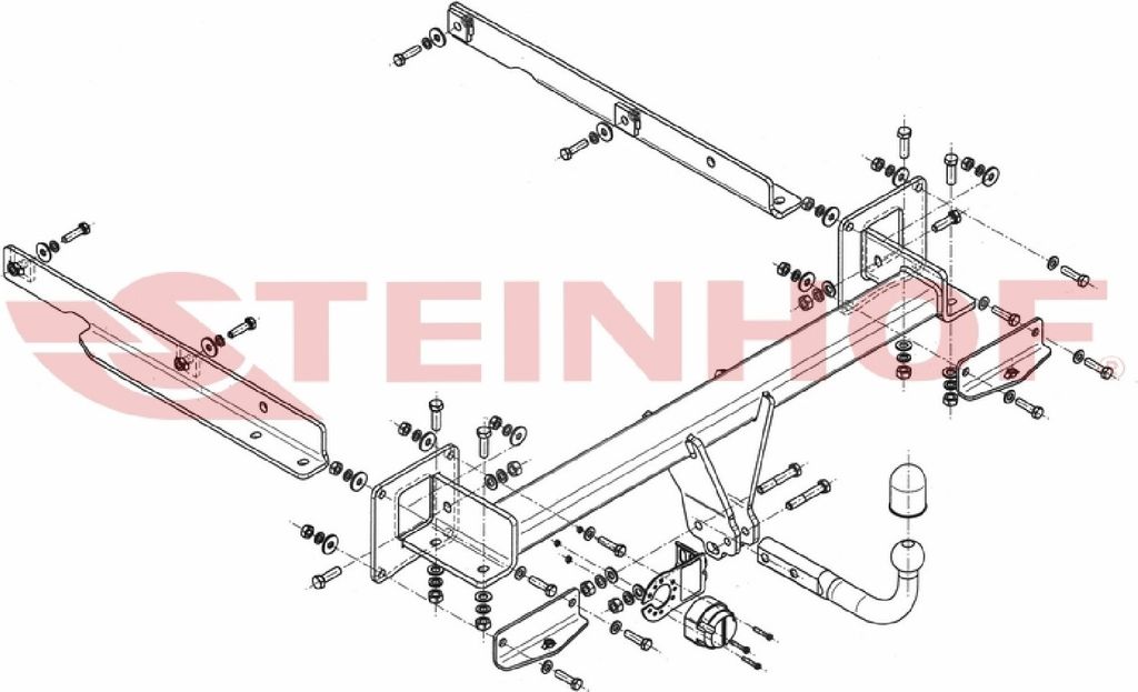 Z547145 Anhängerkupplung passend für MERCEDES GL 2012-2015 starr