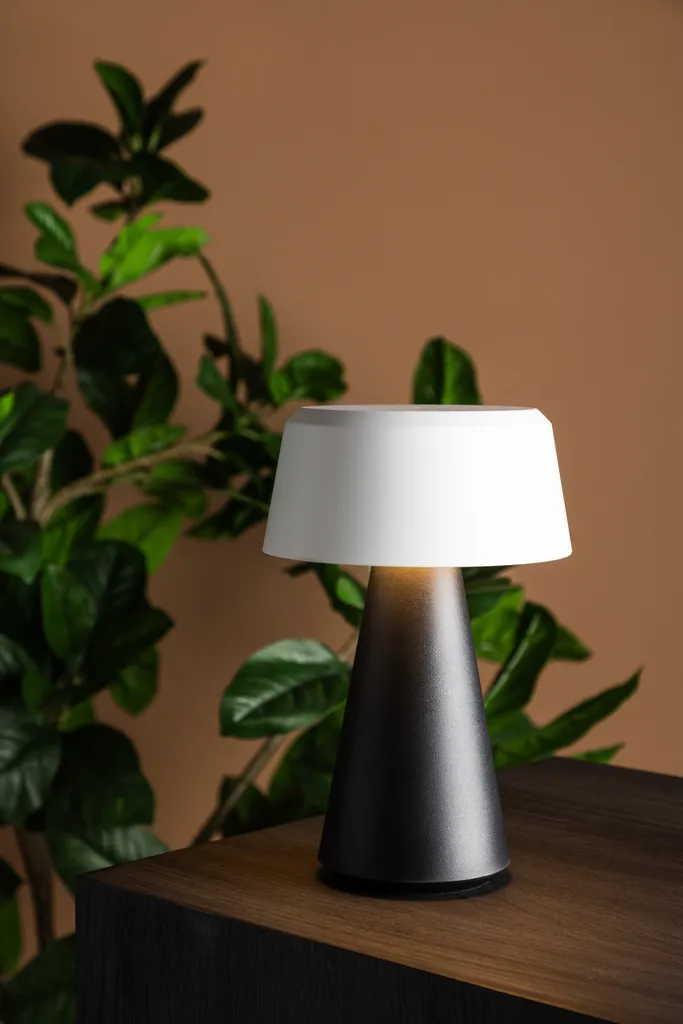 Lampe de Table Extérieure Noire Statford pour Repas de Jardin et Balcon