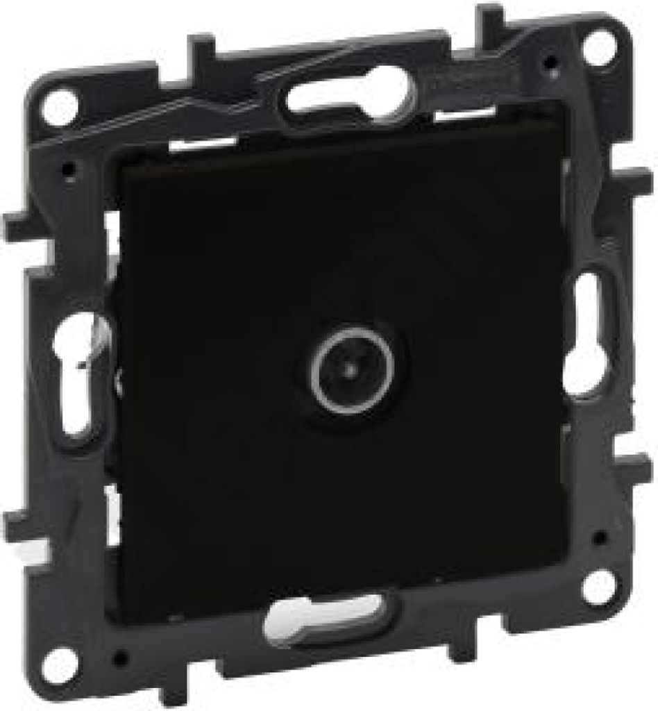 Endsteckdose TV männlich schwarz 10 dB Niloe Step