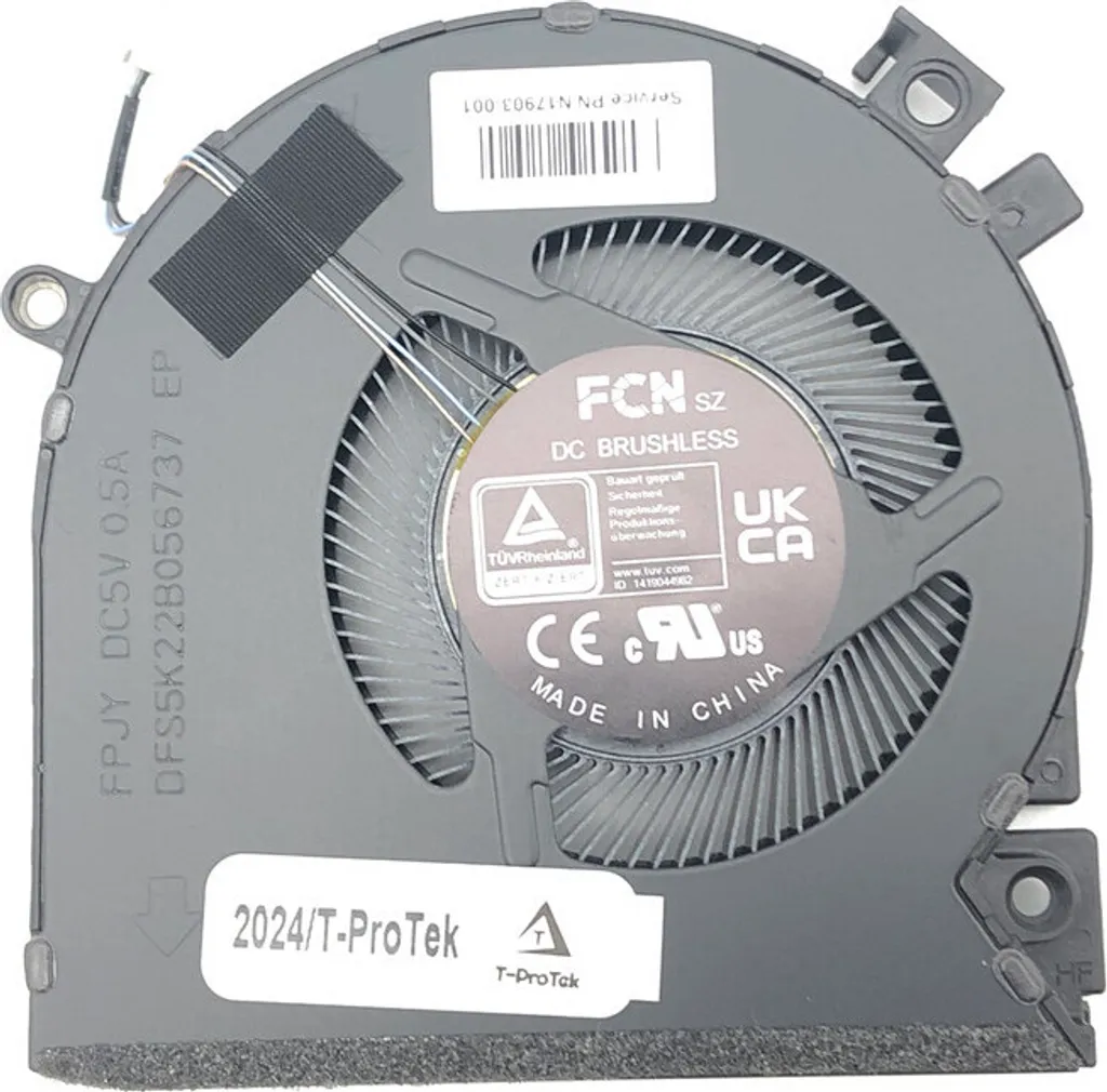 Ventola di raffreddamento FAN Cooler compatibile per HP Light Wizard 8 TPN-Q279