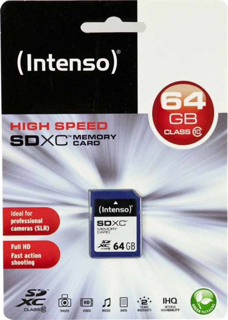Intenso Sdxc Karte 64Gb Obrázek produktu 