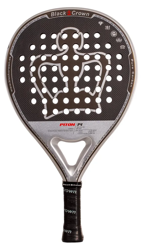 Black Crown Piton 14 Padel Noir Multicolore Haute Précision et Carbone 3K