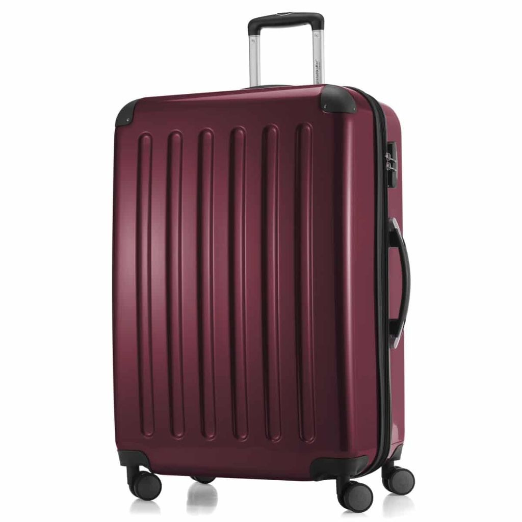 HAUPTSTADTKOFFER - Alex - Großer Hartschalen-Koffer Koffer Trolley Rollkoffer Reisekoffer, 75 cm, 119 Liter,Burgund