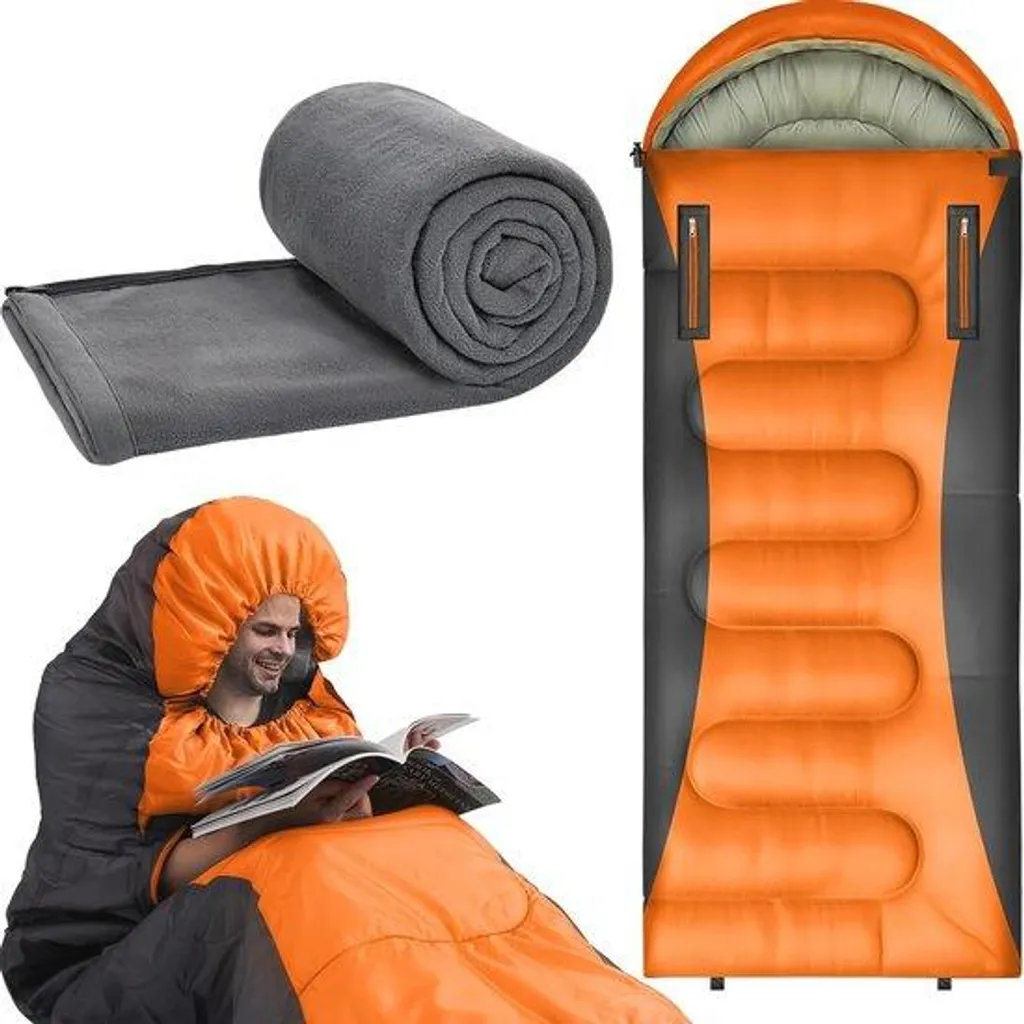 Sac de couchage 4 saisons en duvet d'oie imperméable pour bivouac