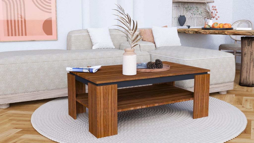 Couchtisch - Kaffeetisch - Beistelltisch - Wohnzimmertisch - 90x45x50 cm B/T/H - Eiche Sonoma - Holztisch - Rechteckiger - Modern - Liza 2