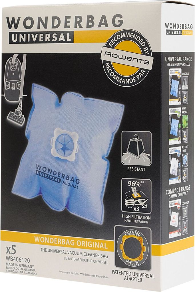 Wonderbag Universal WB406120, Blau, Rowenta Silent Force, 5 Produktbild 