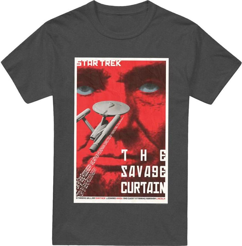 Star Trek - "The Original Series Episode 77" T-Shirt für Herren/Damen Uni TV17773 (XL) (Holzkohle)