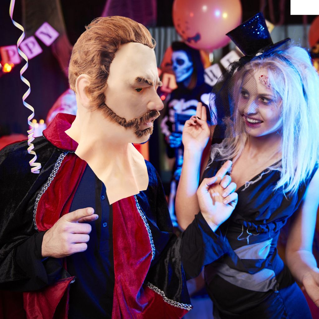 Halloween Latex Gesichtsschutz, Kopfbedeckung für Maskerade