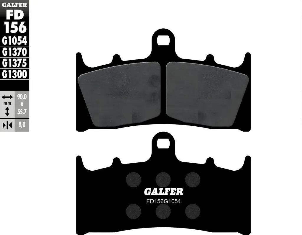Plaquettes de frein semi-métal Galfer FD156 pour Kawasaki ZRX