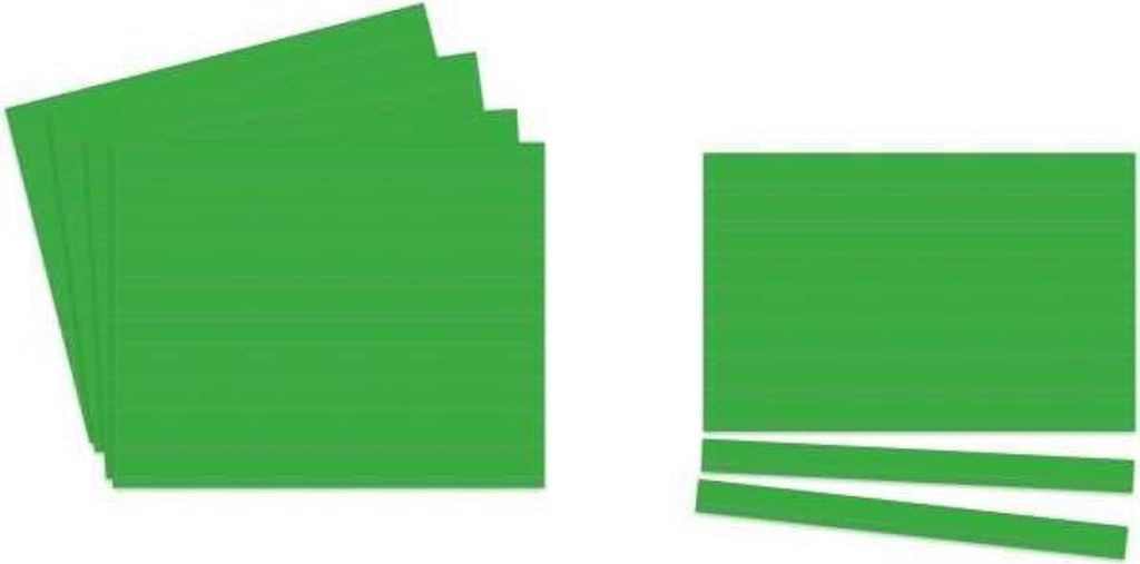 Einsteckkarten Planrecord A3 quer B420xH297mm VE= 5 Bogen a 8 Streifen hellgrün