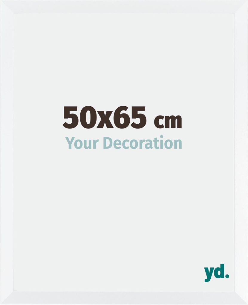 Bilderrahmen, 50x65 cm, Weiß Matt, MDF, Catania
