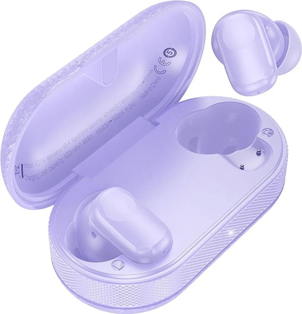 Cuffie TWS HOCO EQ19 Viola: Suono HIFI e Design Iconico Bluetooth 5.4