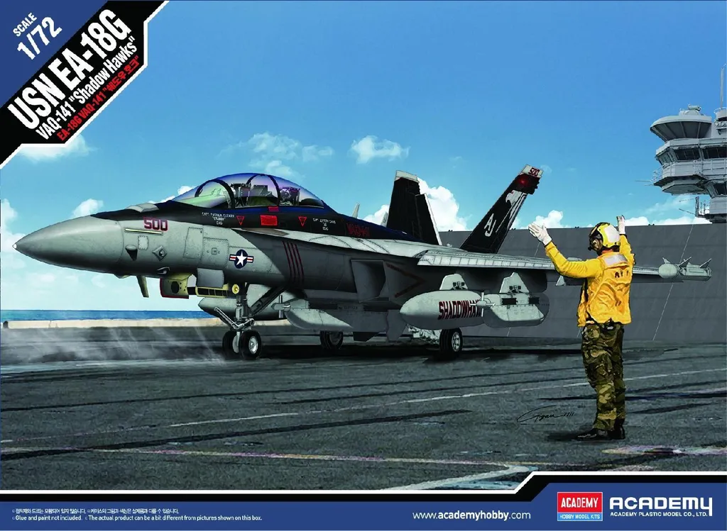 Avion miniature EA-18G Shadowhawks 1:72 pour collection modélisme