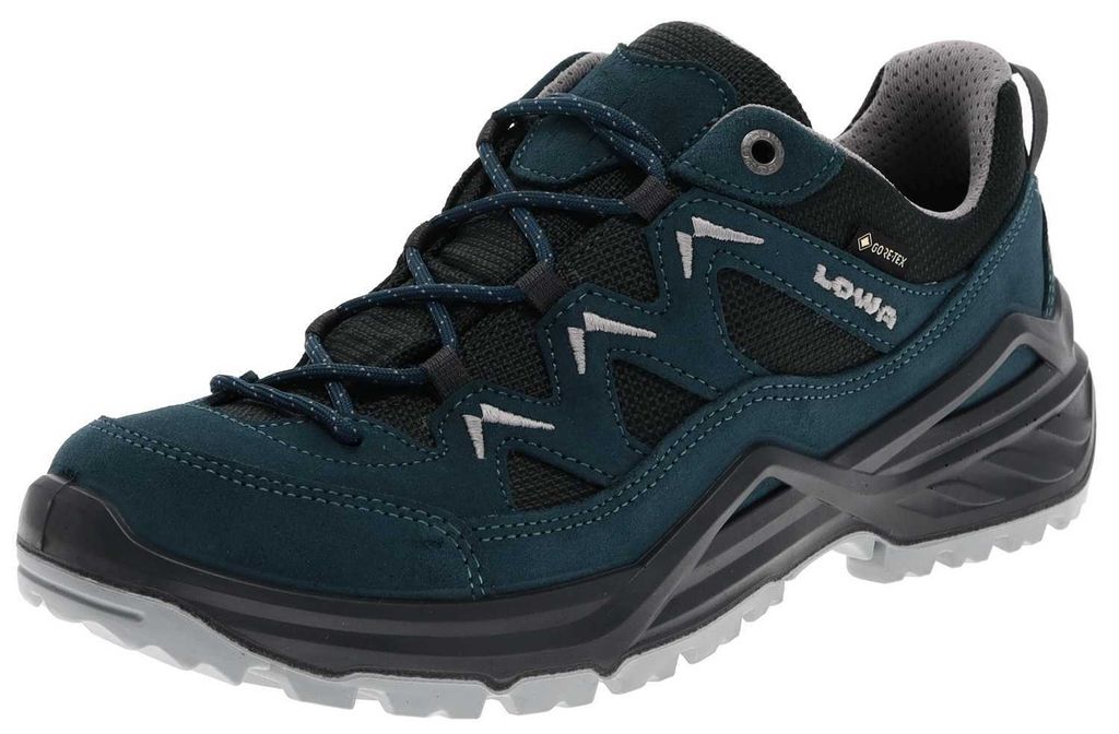 Lowa Damen Hikingschuh Sirkos EVO GTX LO Ws Petrol Silber