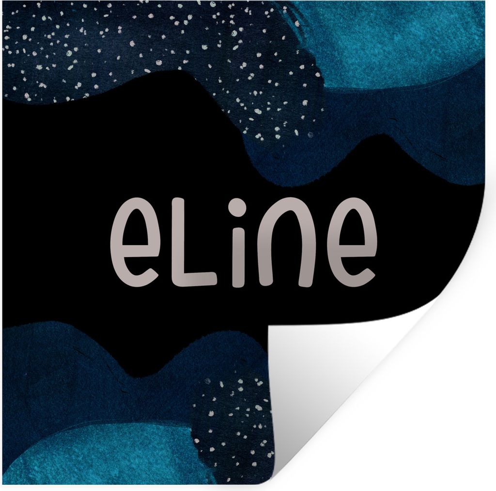 MuchoWow Wandtattoo Wandsticker Wandaufkleber Eline - Pastell - Mädchen 30x30 cm Selbstklebend und Repositionierbar - Repositionierbar - Wasser ...