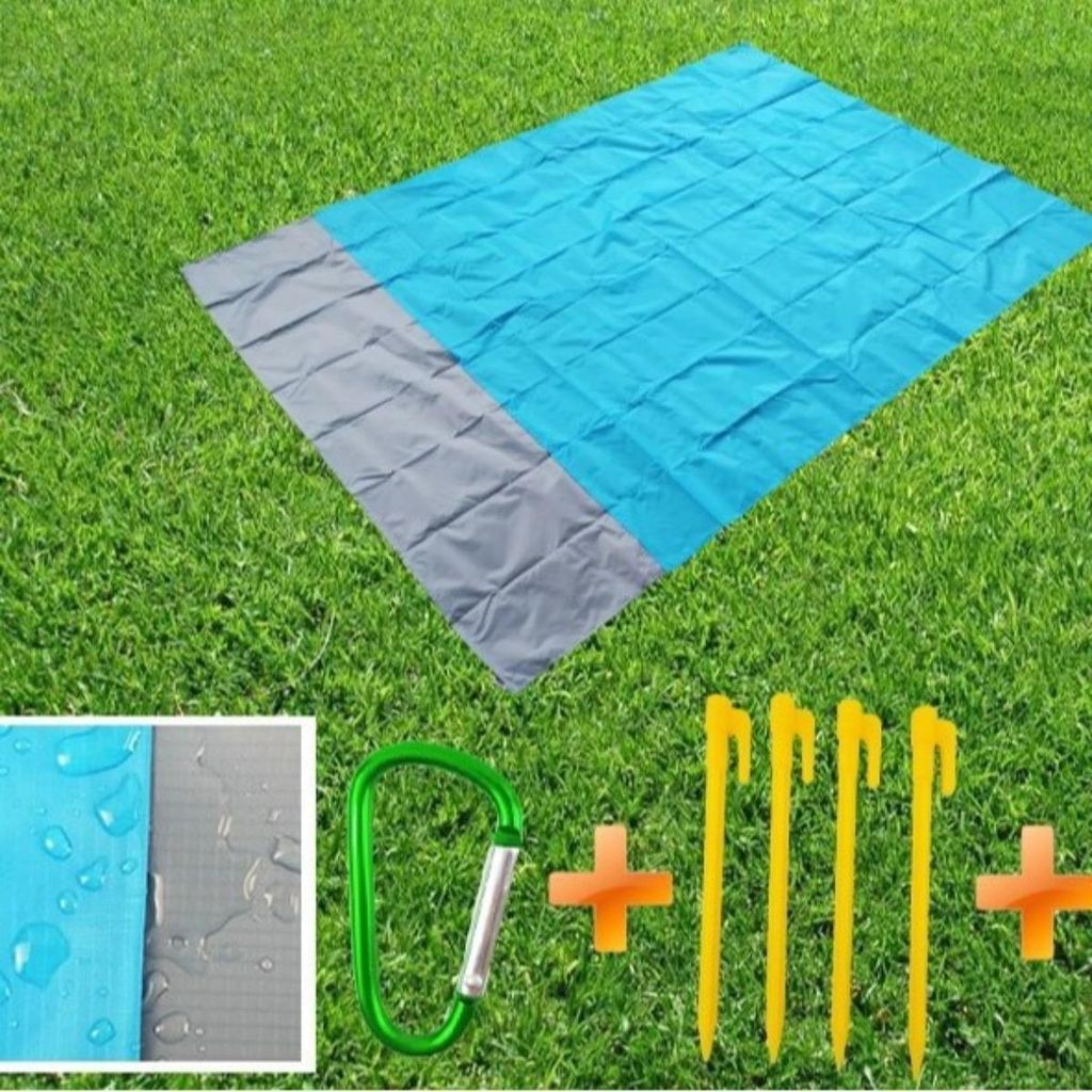 INF Outdoor Picknickdecke - Wasserdicht, Faltbar, Feuchtigkeitsabweisend, 5-teilig Klein