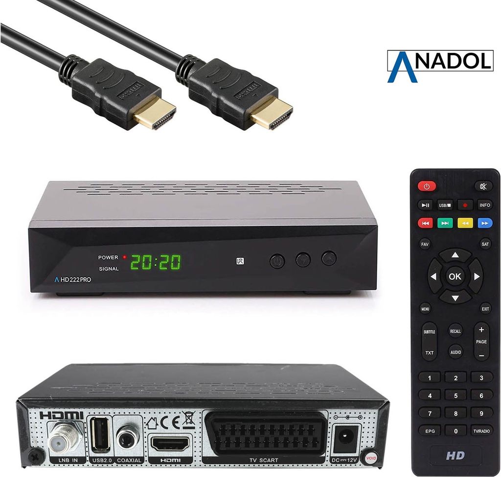 Anadol HD 222 Pro 1080P Digital HDTV Sat-Receiver für Produktbild 15