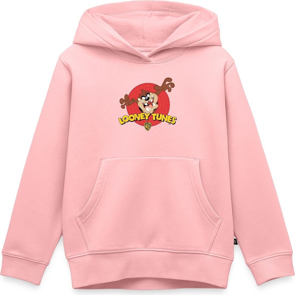Spreadshirt Looney Tunes Taz Der Tasmanische Teufel Kinder Premium Hoodie, 158/164 (12 Jahre), Rosa