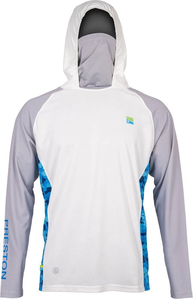 Preston Performance Hooded Sun Shirt UPF-40 - Angelshirt, Größe:XXXL