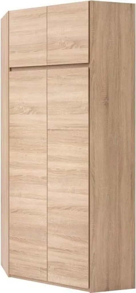 Penderie d'angle en bois Chêne Sonoma ACADEMICA - Meuble de Chambre 80cm