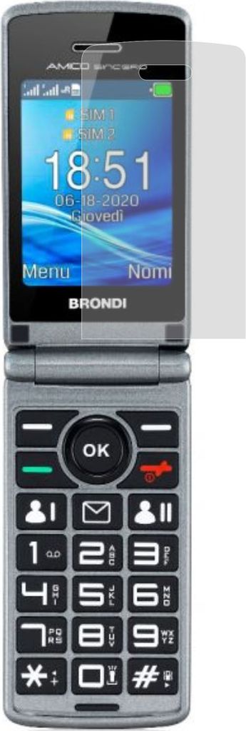 Brondi Boss 4G - 3x Schutzfolie Antireflex Antibakteriell Antifingerprint