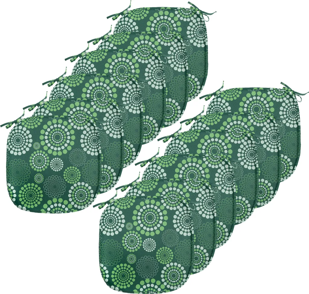 Cuscini Sedie Design 40x40 Verde Mela Pois ABAKUHAUS - Pack 12