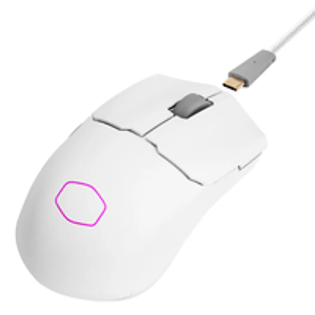 Cooler Master MM712 Souris Optique 19k DPI Ambidextre Blanche RF/BT