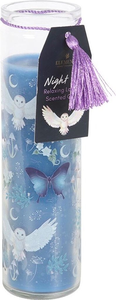 Something Different - Rohr Kerze "Night Owl", Lavendel SD6639 (Einheitsgröße) (Lavendel/Transparent)