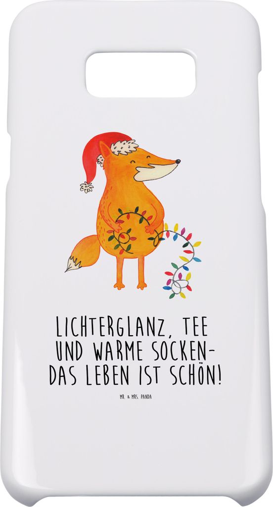 Mr. & Mrs. Panda Samsung Galaxy S8 plus Handyhülle Fuchs Weihnachten - Weiß - Geschenk, Heiligabend, Handy Case, Winter, Weihnachtszeit, Weihnach...