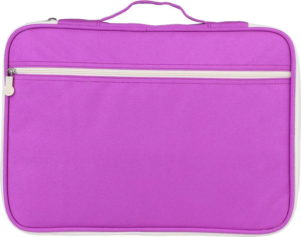 Porte-documents A4 Violet à Fermeture Éclair avec Multi-Pochettes Pro - 2