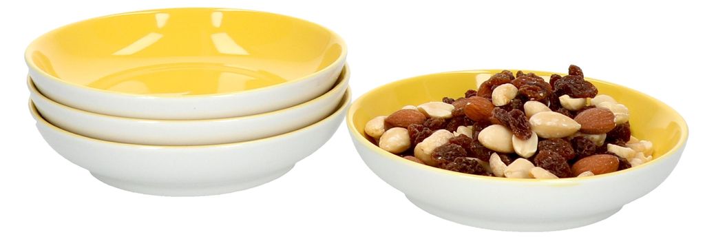 sada 4 misek Doppio ploché Ø 13 cm Žlutá miska na svačinu Obrázek produktu 