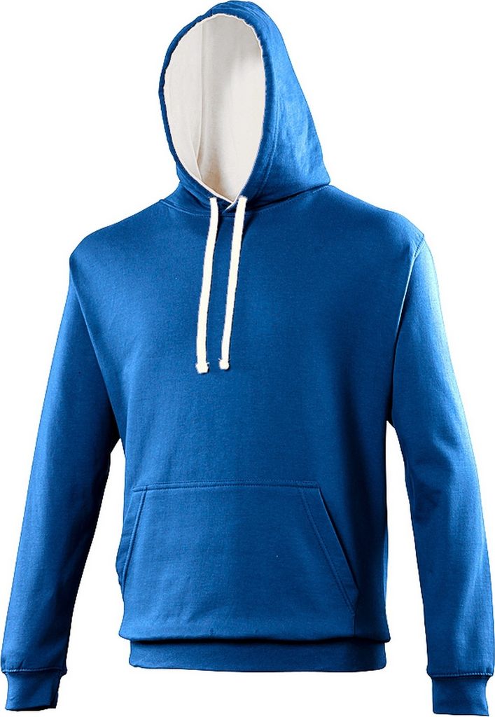 Awdis Kapuzenpullover / Kapuzen-Sweatshirt RW165 (XL) (Königsblau/Arctic Weiß)