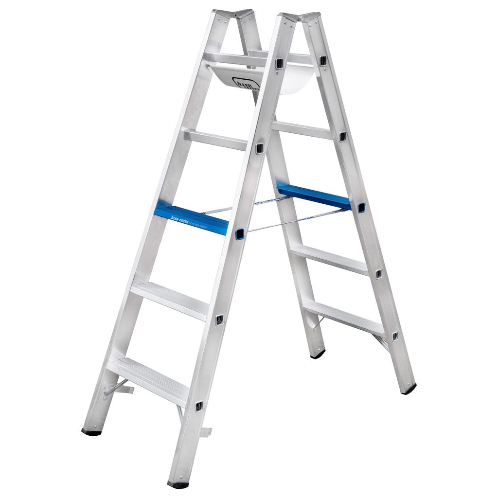 Iller Stufenstehleiter Alu Ergo Plus mit 2x6 Stufen 3,06m Produktbild 