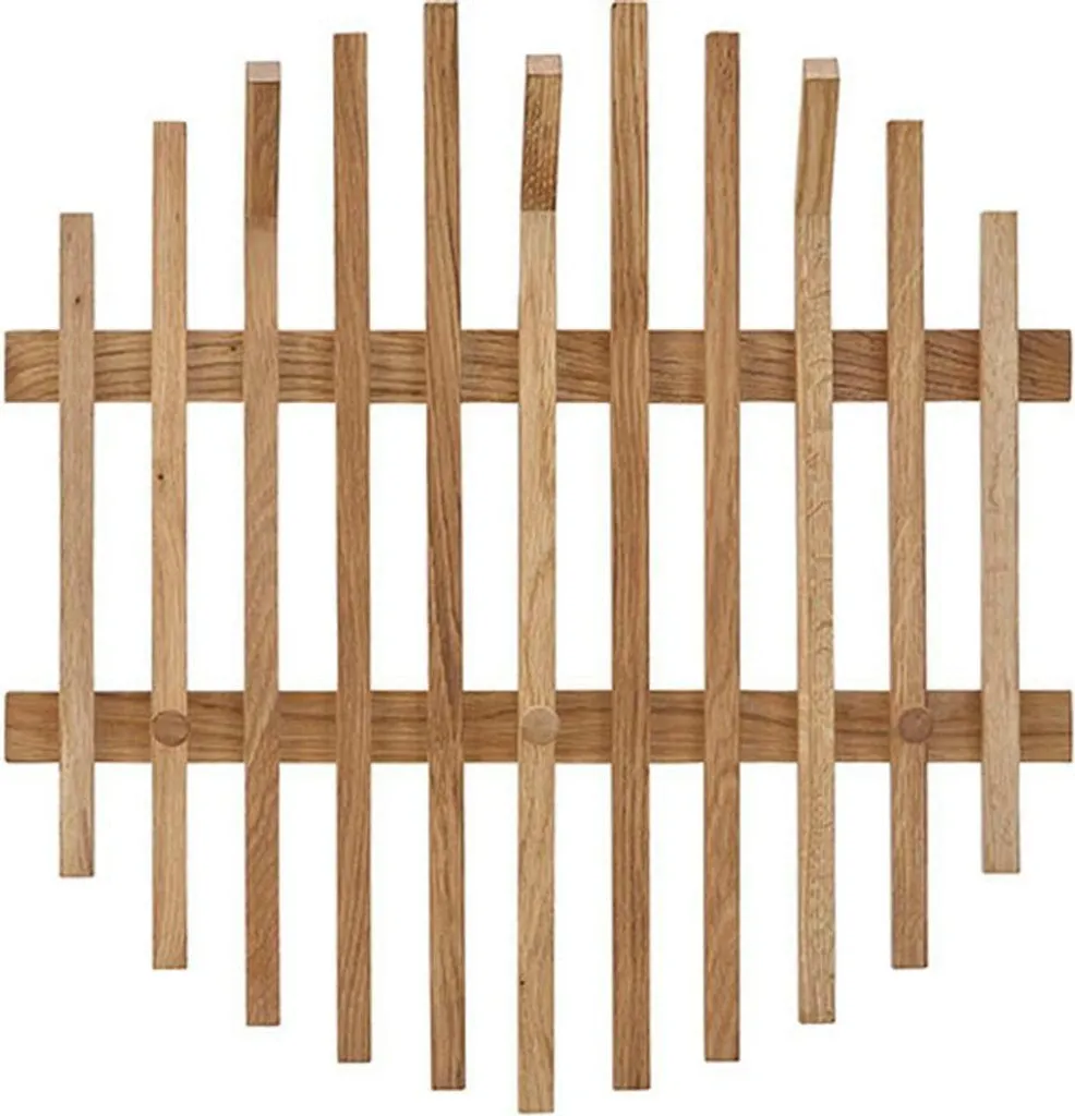 Gagner de l'espace dans l'entrée : Vestiaire mural BANTRY bois 60cm